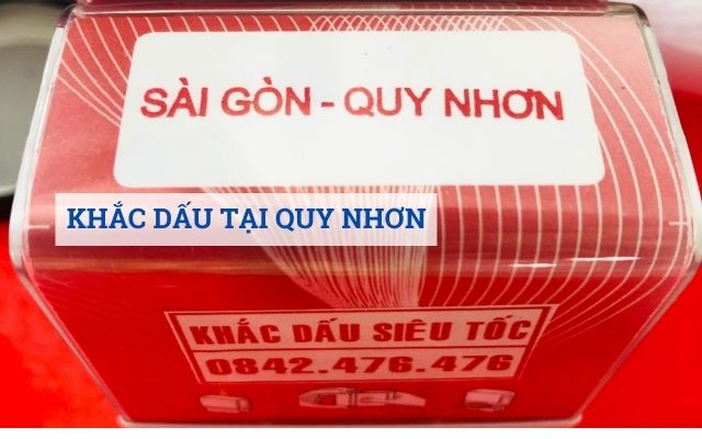 Khắc dấu cho nhà xe tại Quy Nhơn Bình Định