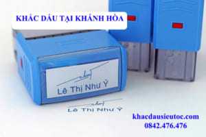 Khắc dấu tại Khánh Hòa