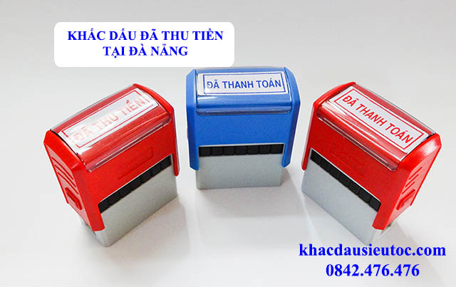 Khắc dấu đã thu tiền tại Đà Nẵng