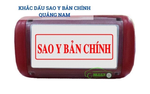 Khắc dấu sao y bản chính tại Quảng Nam