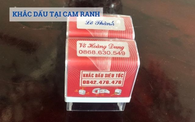 Khắc dấu tại Cam Ranh