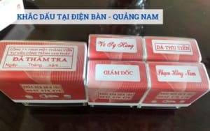 Khắc dấu tại Điện Bàn Quảng Nam