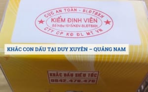 Khắc dấu tại Duy Xuyên Quảng Nam