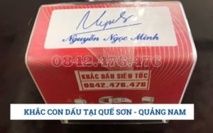 Khắc dấu tại Quế Sơn Quảng Nam