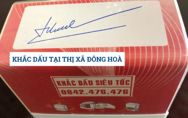 Khắc dấu tại thị xã Đông Hòa Phú Yên