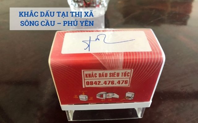 Khắc dấu tại thị xã Sông Cầu - Phú Yên