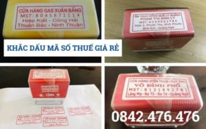 KHẮC DẤU MÃ SỐ THUẾ GIÁ RẺ