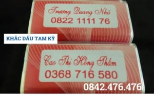 KHẮC DẤU TAM KỲ