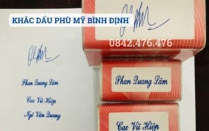 KHẮC DẤU PHÙ MỸ BÌNH ĐỊNH