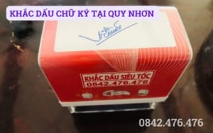 KHẮC DẤU CHỮ KÝ TẠI QUY NHƠN