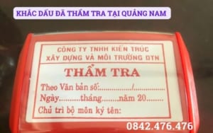 KHẮC DẤU ĐÃ THẨM TRA TẠI QUẢNG NAM