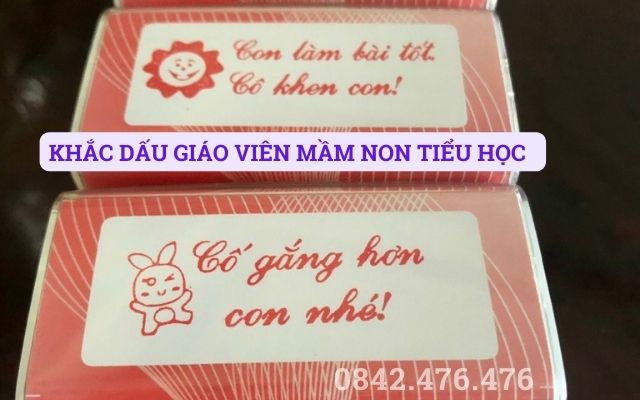 KHẮC DẤU DÀNH CHO GIÁO VIÊN MẦM NON TIỂU HỌC TẠI QUẢNG NGÃI