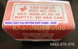 KHẮC DẤU TẠI HUYỆN PHÚ VANG - HUẾ