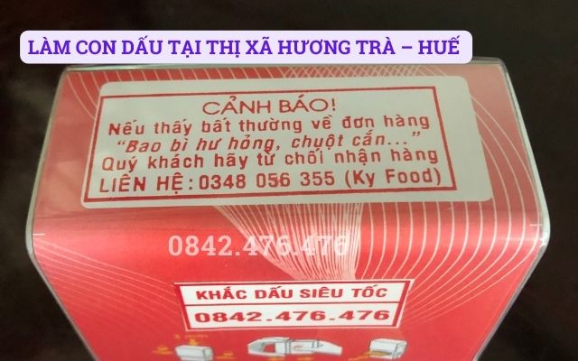 LÀM CON DẤU TẠI THỊ XÃ HƯƠNG TRÀ – HUẾ