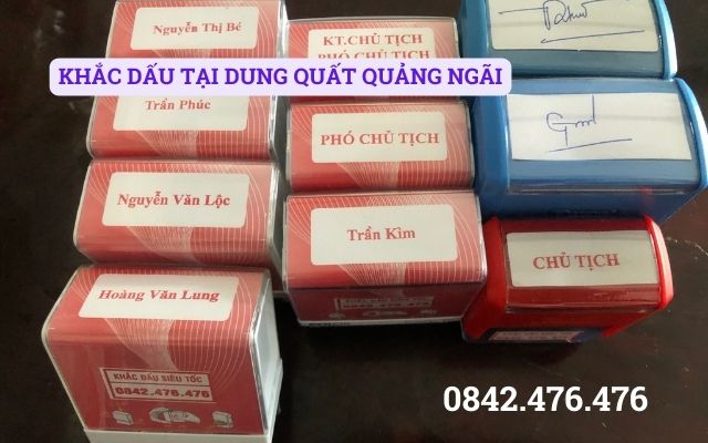 KHẮC DẤU TẠI DUNG QUẤT QUẢNG NGÃI