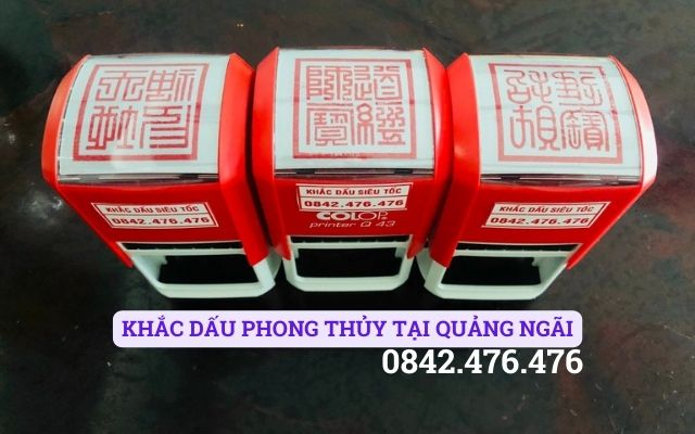 KHẮC DẤU PHONG THỦY TẠI QUẢNG NGÃI