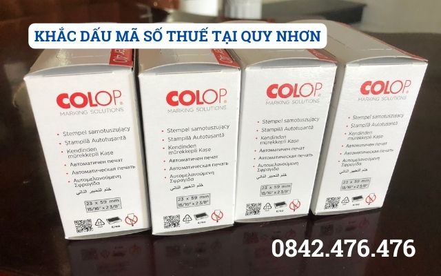 KHẮC DẤU MÃ SỐ THUẾ TẠI QUY NHƠN