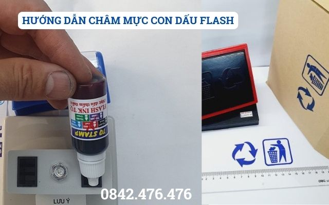 HƯỚNG DẪN CHÂM MỰC CON DẤU FLASH