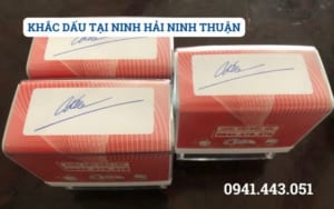 KHẮC DẤU TẠI NINH HẢI NINH THUẬN