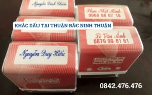 KHẮC DẤU TẠI THUẬN BẮC NINH THUẬN