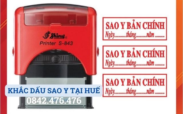 Khắc dấu Sao Y tại Huế