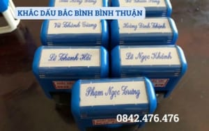 KHẮC DẤU BẮC BÌNH BÌNH THUẬN