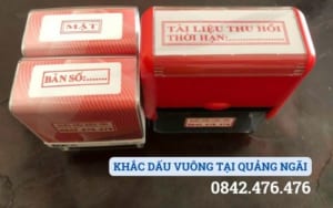 KHẮC DẤU VUÔNG TẠI QUẢNG NGÃI