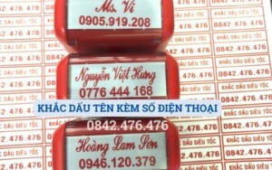 KHẮC DẤU TÊN KÈM SỐ ĐIỆN THOẠI