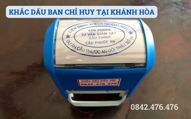 KHẮC DẤU BAN CHỈ HUY TẠI KHÁNH HÒA