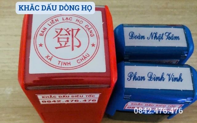 KHẮC DẤU DÒNG HỌ