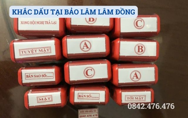 KHẮC DẤU TẠI BẢO LÂM LÂM ĐỒNG