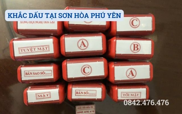 KHẮC DẤU TẠI SƠN HÒA PHÚ YÊN