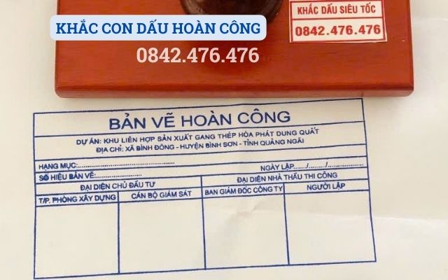 KHẮC CON DẤU HOÀN CÔNG