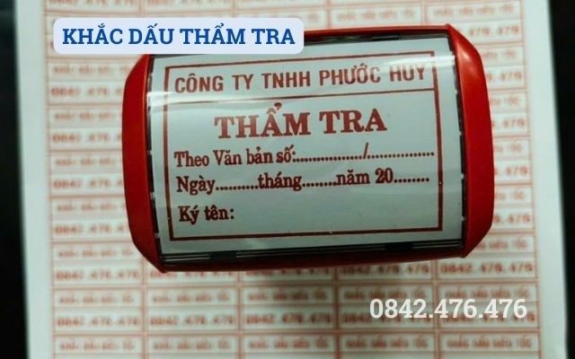 KHẮC DẤU THẨM TRA