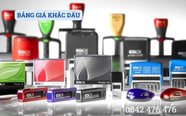 BẢNG GIÁ KHẮC DẤU