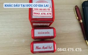 KHẮC DẤU TẠI ĐỨC CƠ GIA LAI