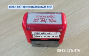 KHẮC DẤU CHỨC DANH GIÁM ĐỐC