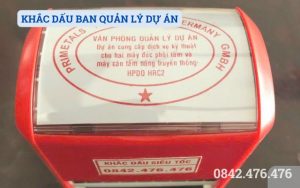 KHẮC DẤU BAN QUẢN LÝ DỰ ÁN