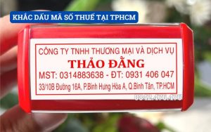 KHẮC DẤU MÃ SỐ THUẾ TẠI TPHCM