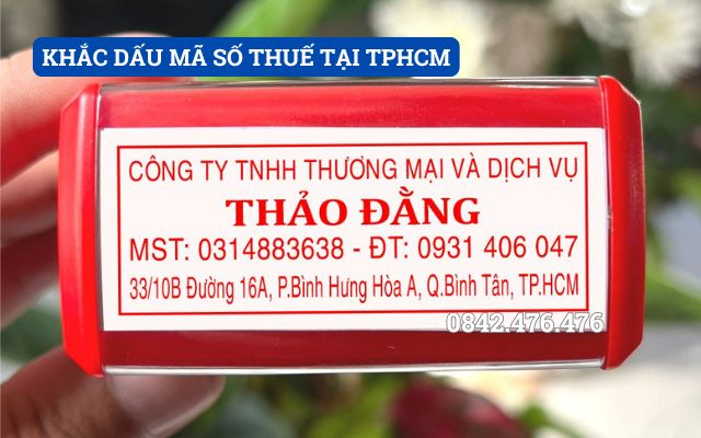 KHẮC DẤU MÃ SỐ THUẾ TẠI TPHCM