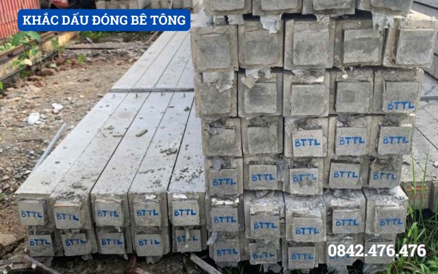 KHẮC DẤU ĐÓNG BÊ TÔNG