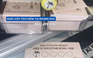 KHẮC DẤU TÍCH ĐIỂM TẠI KHÁNH HÒA