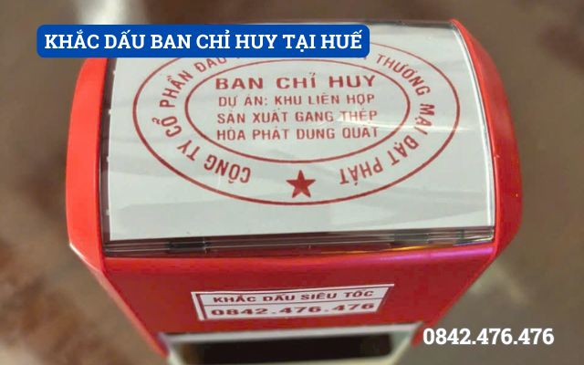 KHẮC DẤU BAN CHỈ HUY TẠI HUẾ