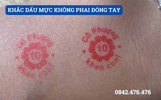 KHẮC DẤU MỰC KHÔNG PHAI ĐÓNG TAY