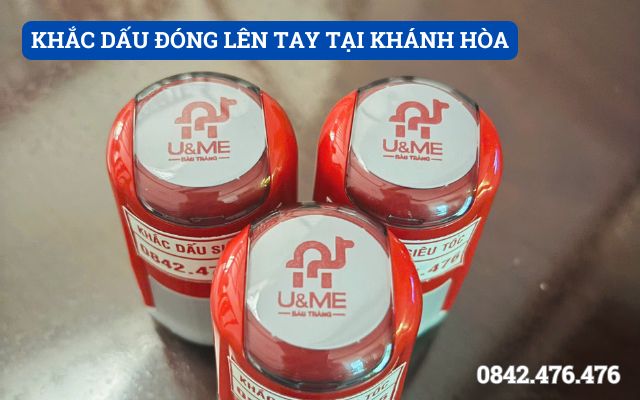 KHẮC DẤU ĐÓNG LÊN TAY TẠI KHÁNH HÒA