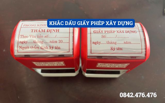 KHẮC DẤU GIẤY PHÉP XÂY DỰNG