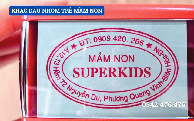 KHẮC DẤU NHÓM TRẺ MẦM NON