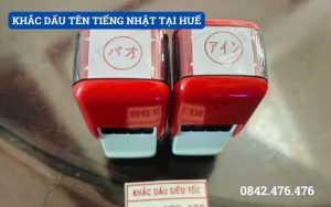 KHẮC DẤU TÊN TIẾNG NHẬT TẠI HUẾ