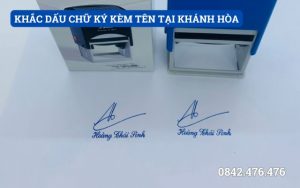 KHẮC DẤU CHỮ KÝ KÈM TÊN TẠI KHÁNH HÒA