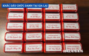 KHẮC DẤU CHỨC DANH TẠI GIA LAI